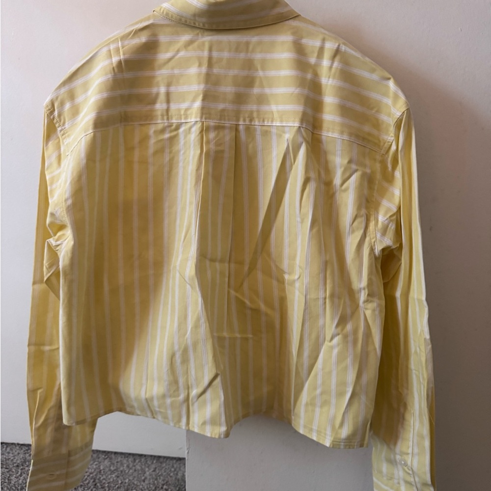 Banana Republic Men's Yellow Striped Shirt brand new - Picture 4 of 4